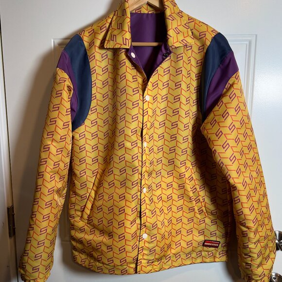 Scotch & Soda Reversible Multi-Colored Nylon Windbreaker Jacket Men's Medium - Picture 1 of 12